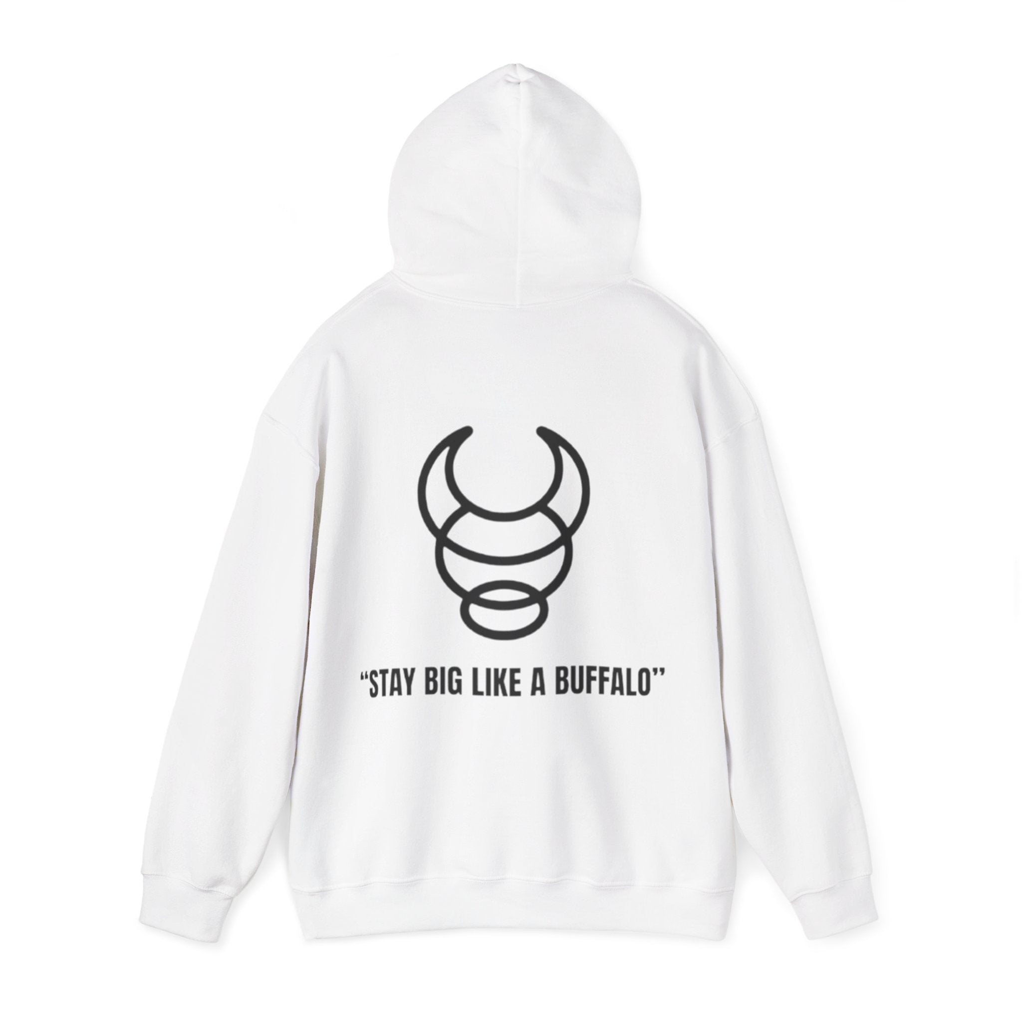 Big Buffalo Inspirational Hoodie - Unisex Heavy Blend™ with Motivational Design