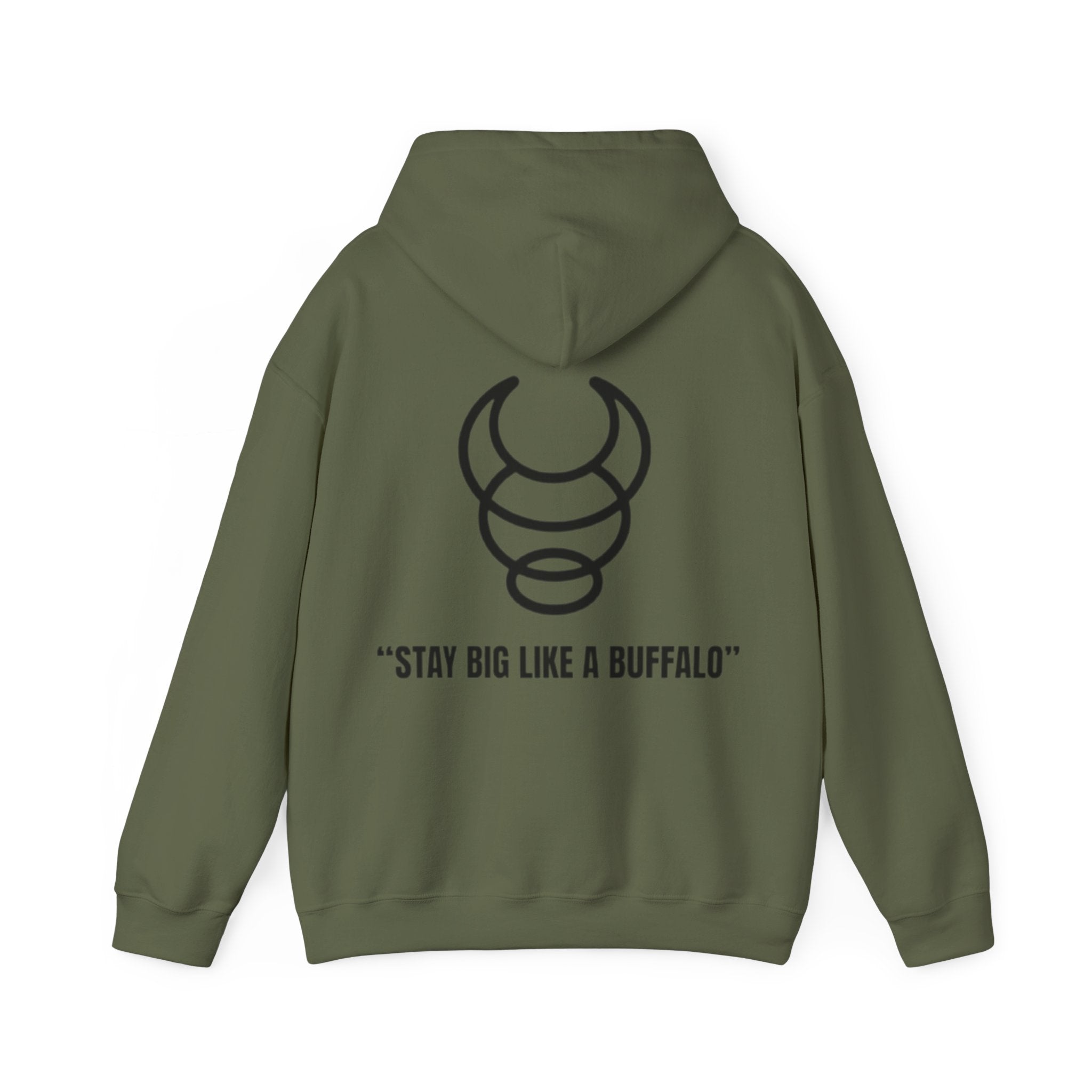 Big Buffalo Inspirational Hoodie - Unisex Heavy Blend™ with Motivational Design