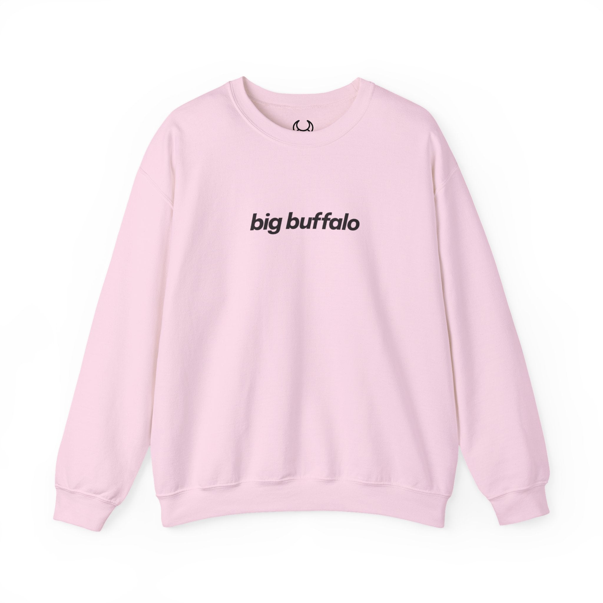 Sudadera sin capucha rosa big buffalo